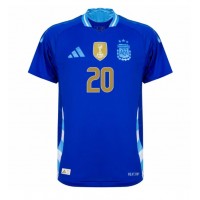 Camisa de Futebol Argentina Alexis Mac Allister #20 Equipamento Secundário Copa America 2024 Manga Curta